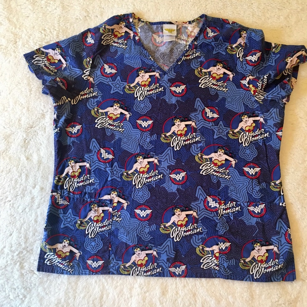 Wonder Woman scrub top